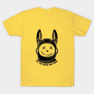 MOON BUNNY BLACK DESIGN T-Shirt